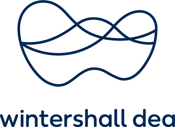 WIntershall DEA logo in dark blue. The company name is written in lower case lettering.